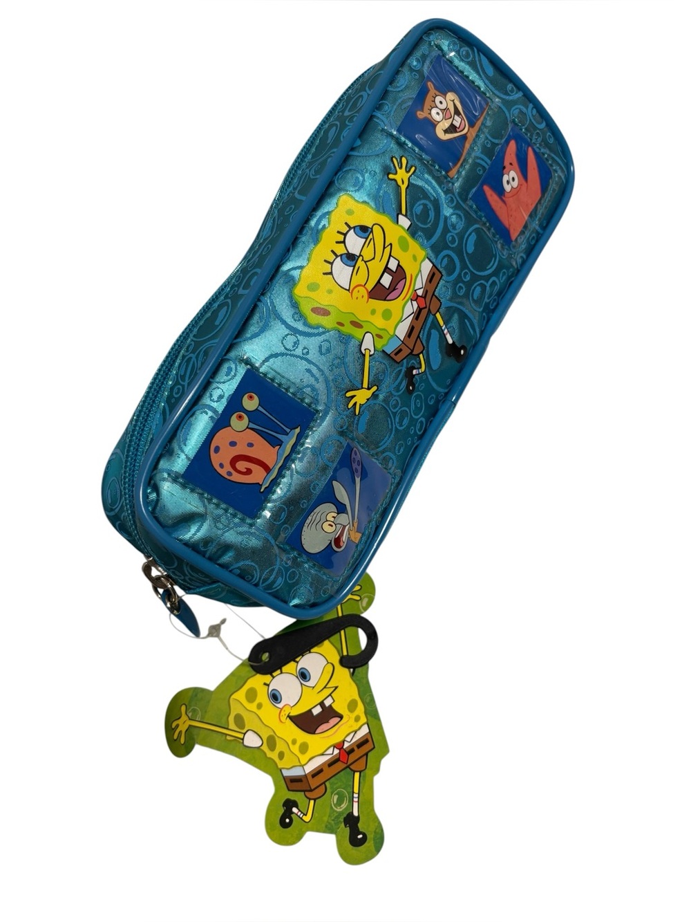 Vintage 2002 SpongeBob Squarepants Blue Pencil Case NEW